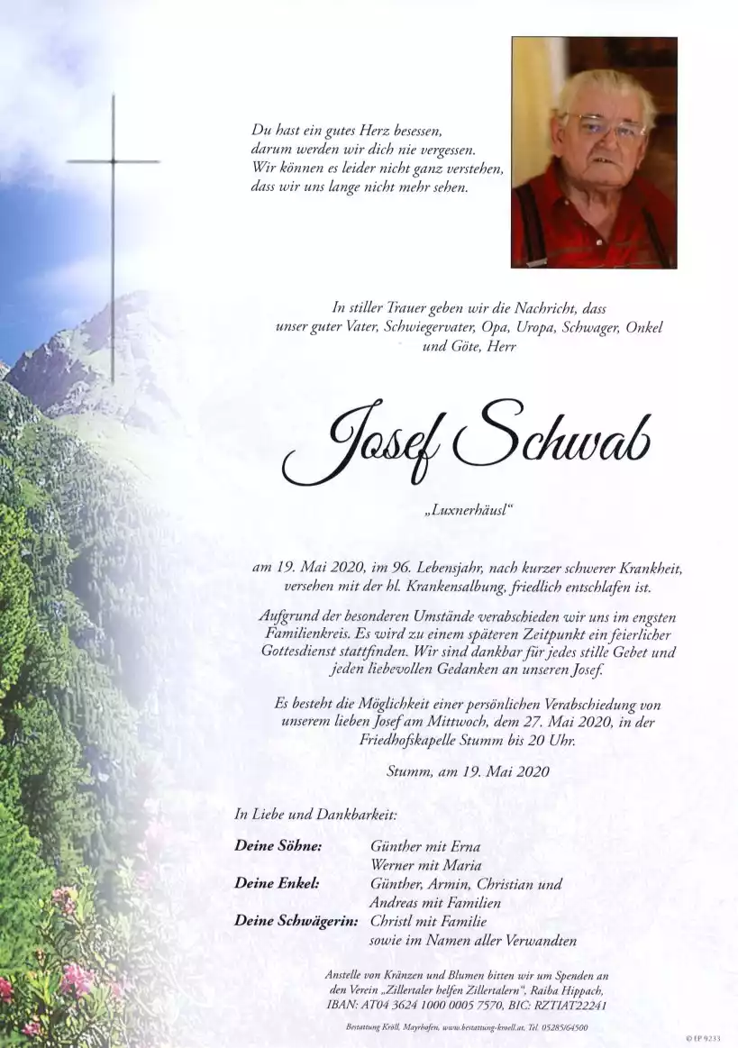 Parte von Josef Schwab